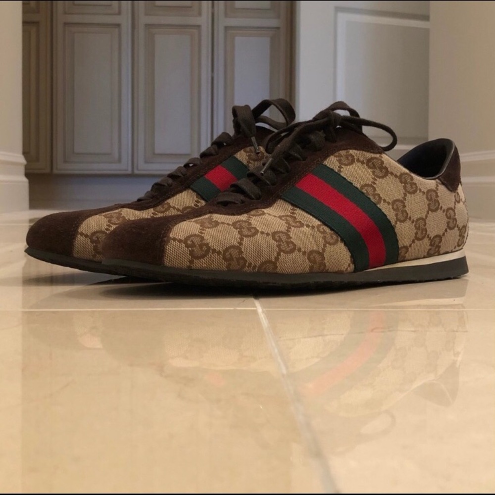 Gucci Supreme Canvas Sneakers Brown/ Tan